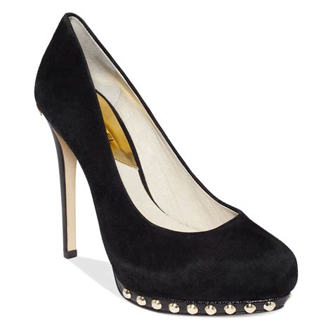 michael kors dixon pumps|Michael Kors black suede pumps.